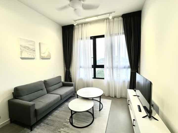 Ruang tamu service residence di Ampang